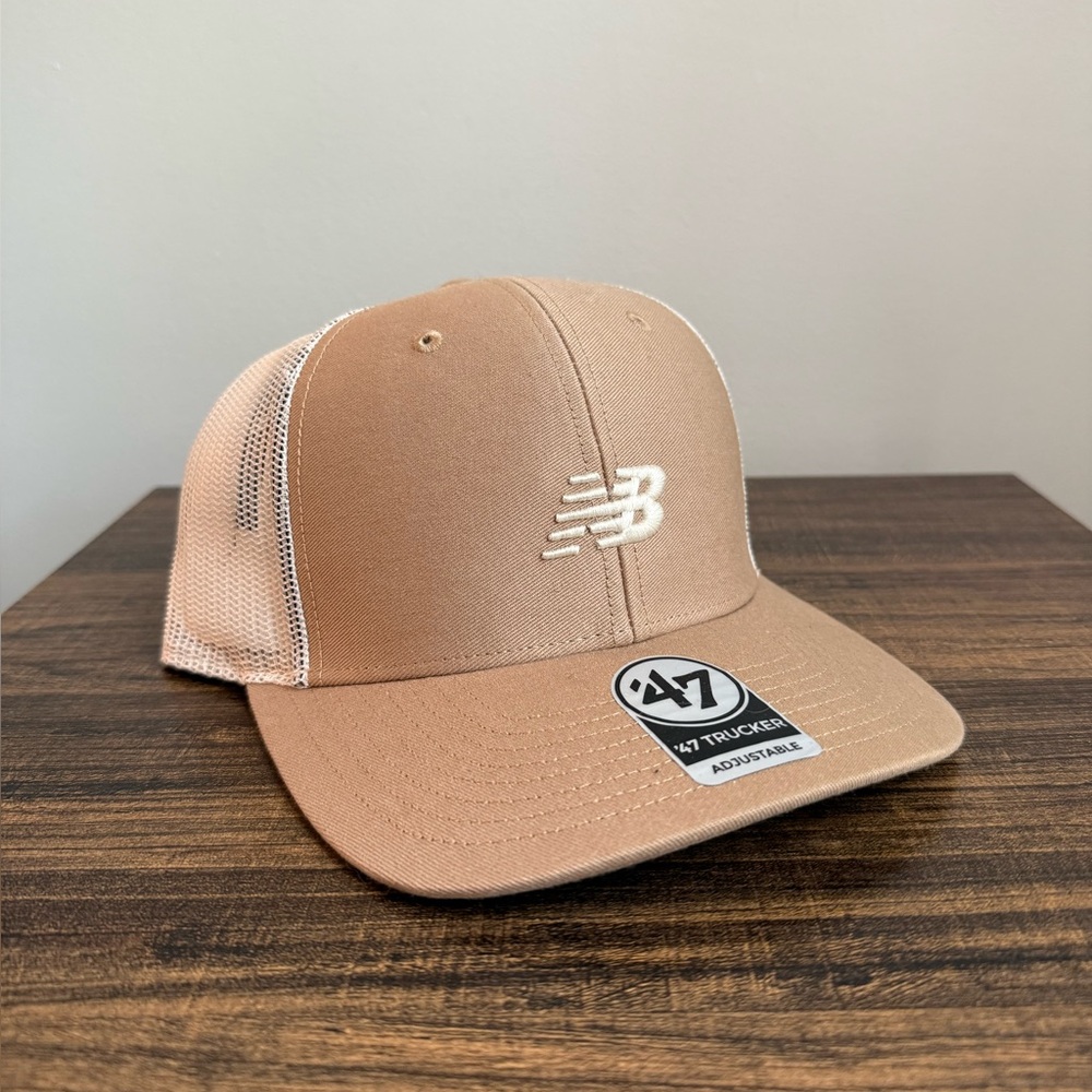 NEW New Balance ‘47 Beige Adjustable Trucker OS